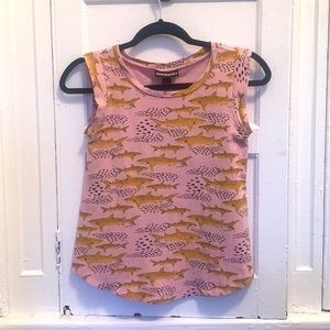 Nooworks Very Rare Sharks Print Muscle T - XS